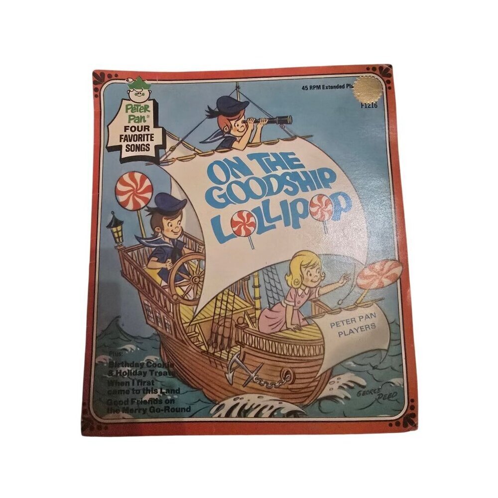 Vintage 70s Bozo and the Big Top Circus Parade Peter Pan 45 RPM Children's Book